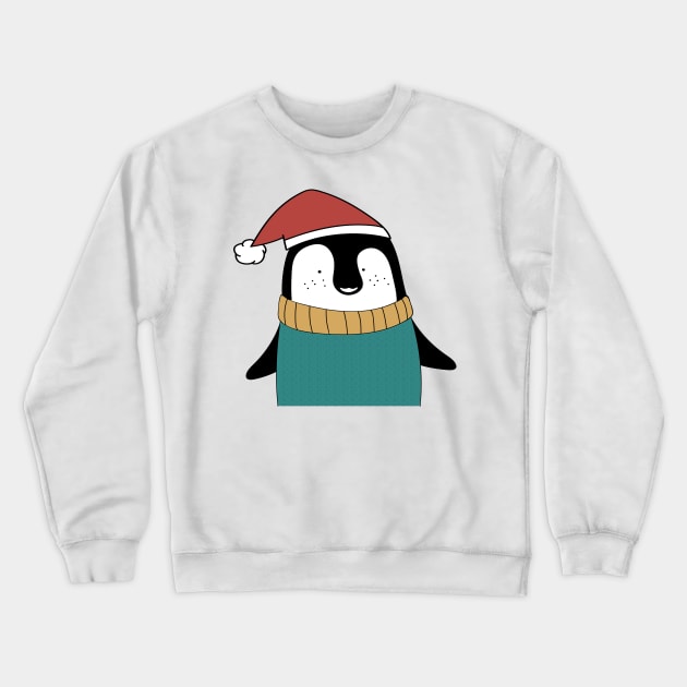 Cute handdrawn Penquin Crewneck Sweatshirt by Novelty-art